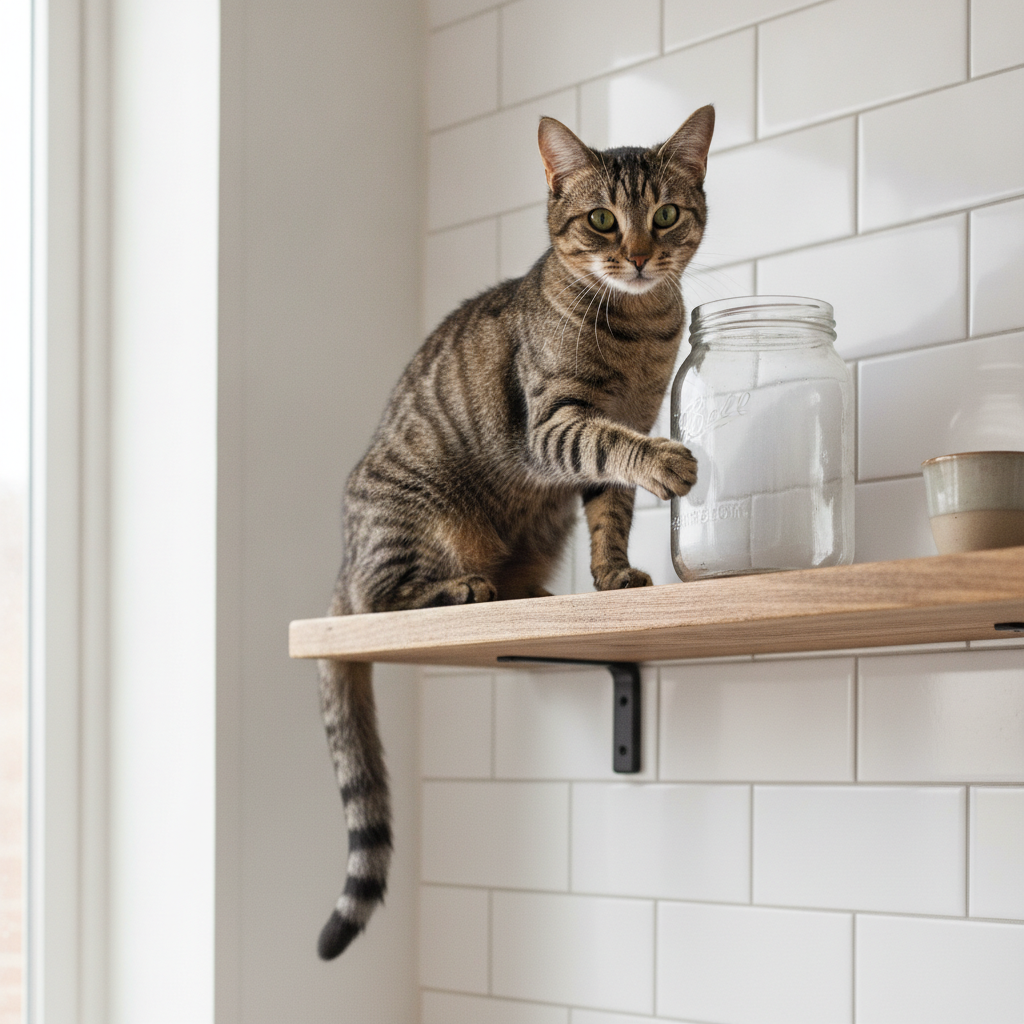 Your Cat Isn't Being a Jerk When They Swat Things Off the Table. They're Running an Experiment.